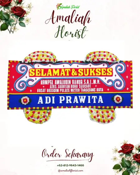 Papan Bunga Ucapan Selamat Malangsari
